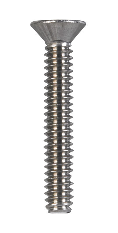 HILLMAN No. 10-24 X 1-1/4 in. L Phillips Flat Head Stainless Steel Machine Screws 100 pk