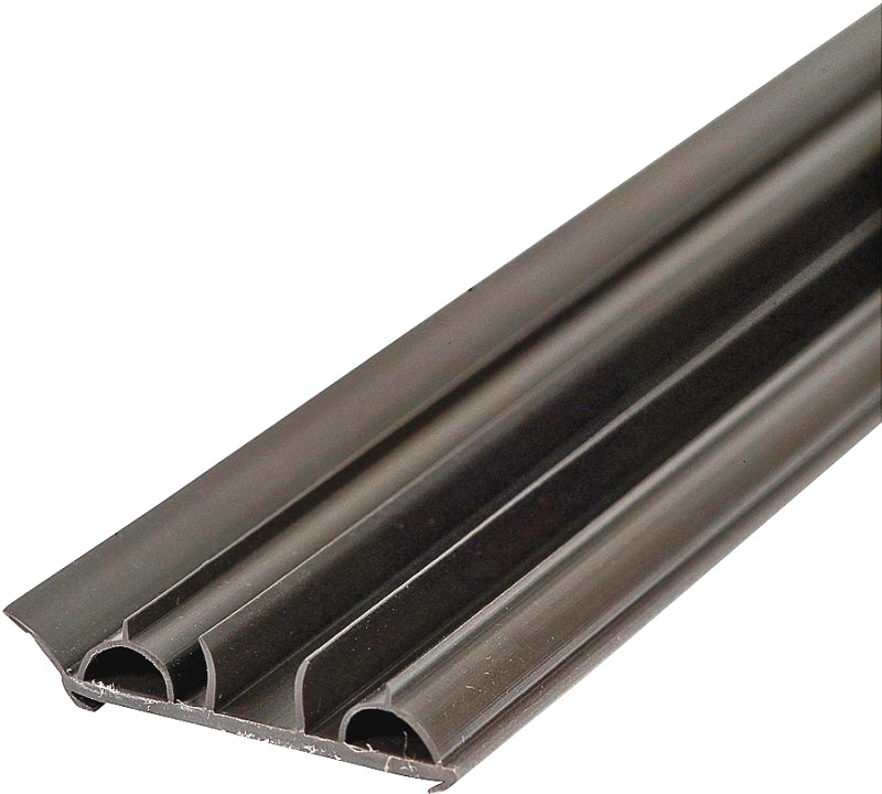 M-D 47000 Door Bottom, Brown, 36 in L, 1-3/4 in W, 1/2 in H, Vinyl, Includes: Screw Nails