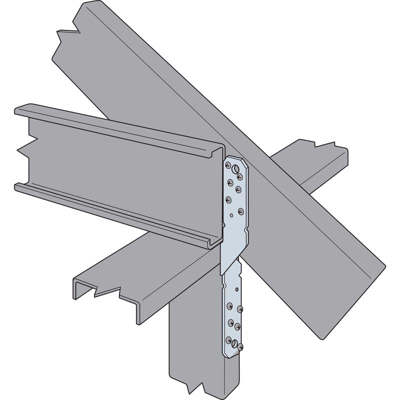 Simpson Strong-Tie 16 in. H X 1.25 in. W 18 Ga. Galvanized Steel Twist Strap