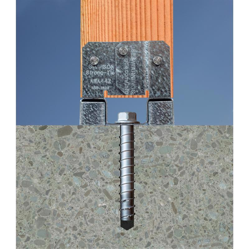 Simpson Strong-Tie ZMax 3.13 in. H X 5.5 in. W 14 Ga. Galvanized Steel Post Base, Pack of 10