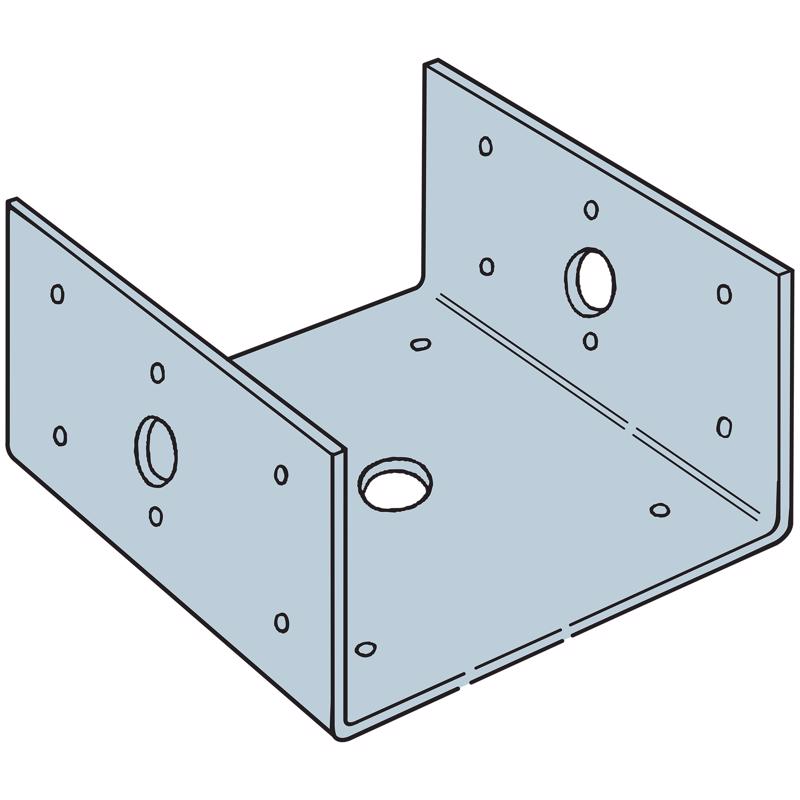 Simpson Strong-Tie ZMax 5.5 in. H X 5.5 in. W 18 Ga. Steel Half Base