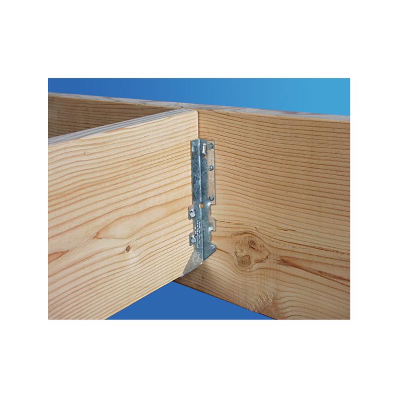 Simpson Strong-Tie 2 in. H X 6.56 in. W 18 Ga. Galvanized Steel Joist Hanger, Pack of 25