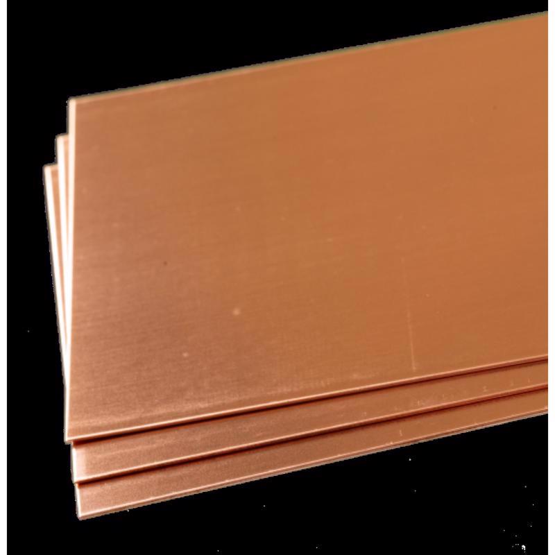 K&S 0.016 in. X 4 in. W X 10 in. L Copper Sheet Metal, Pack of 3
