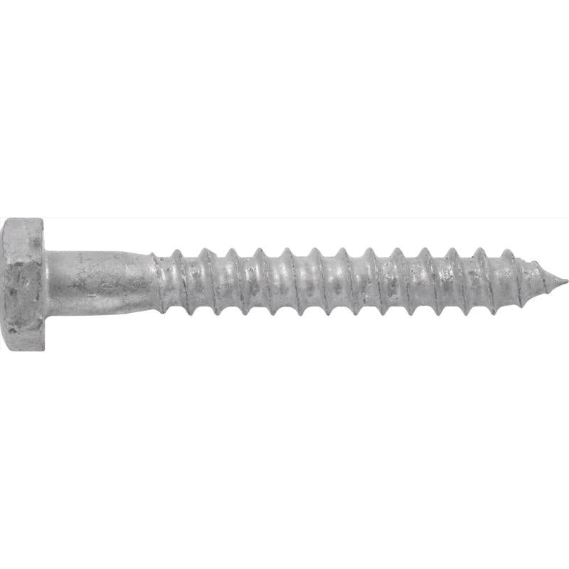 HILLMAN 3/8 in. X 4-1/2 in. L Hex Hot Dipped Galvanized Steel Lag Screw 50 pk