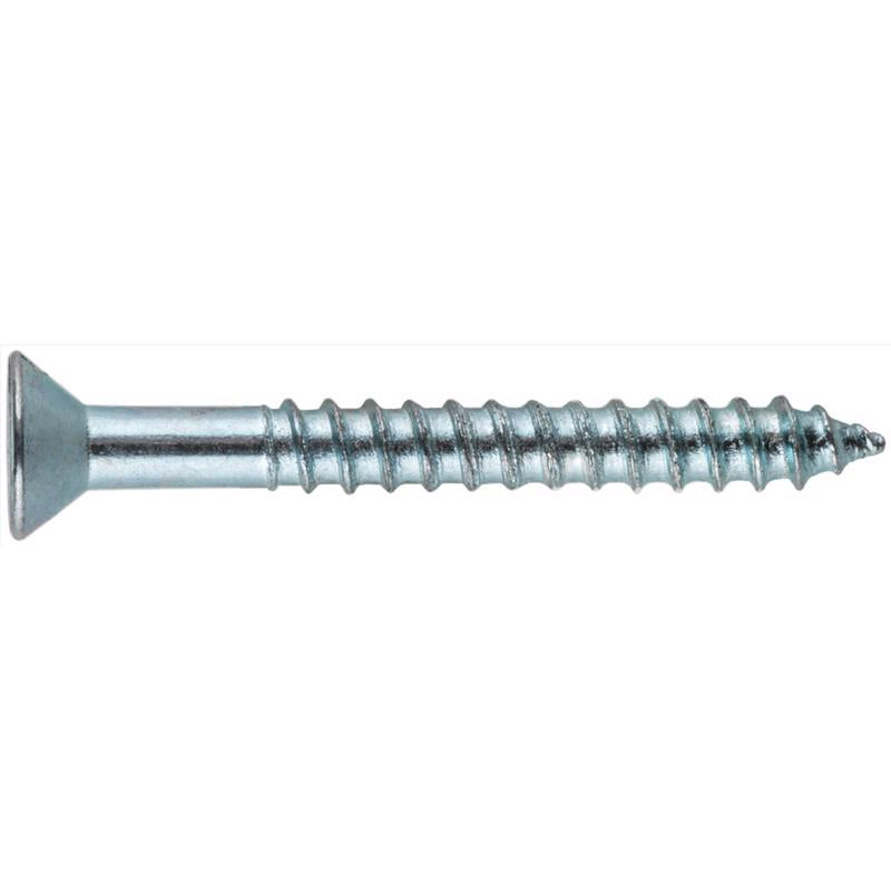 HILLMAN No. 8 Ga. X 1 in. L Phillips Zinc-Plated Coarse Wood Screws 100 pk