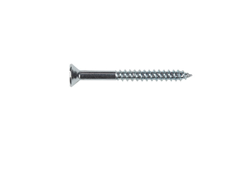 HILLMAN No. 8 X 1-3/4 in. L Phillips Zinc-Plated Coarse Wood Screws 100 pk