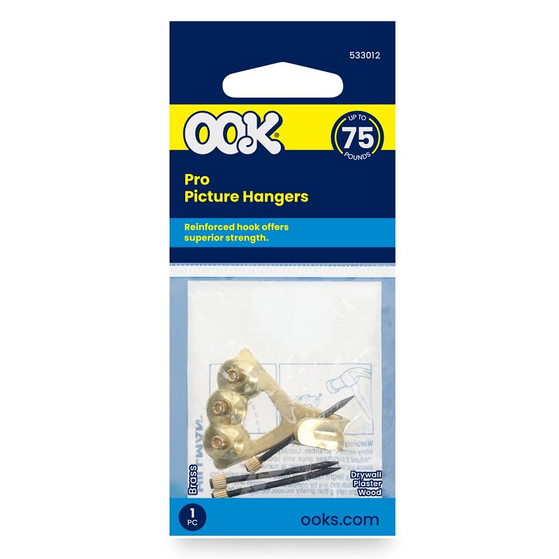 Hillman 533012 Picture Hanger, 75 lb, Pack of 12