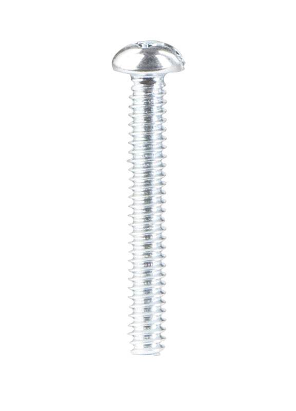 HILLMAN No. 6-32 X 1 in. L Combination Round Head Zinc-Plated Steel Machine Screws 100 pk