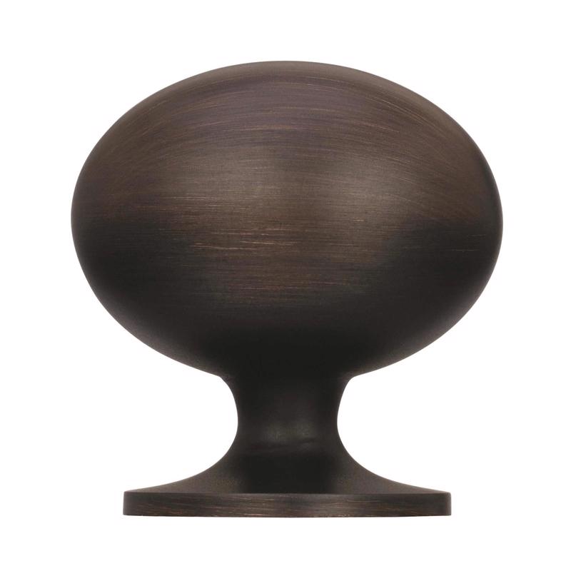 Amerock Allison Oval Cabinet Knob 1-3/8 in. D 1-3/8 in. Oil Rubbed Bronze 1 pk