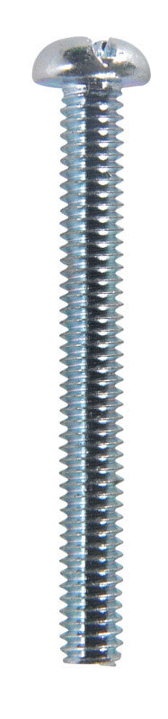 HILLMAN No. 8-32 X 1-1/2 in. L Combination Round Head Zinc-Plated Steel Machine Screws 100 pk
