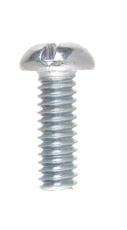 HILLMAN No. 1/4-20 X 3/4 in. L Combination Round Head Zinc-Plated Steel Machine Screws 100 pk