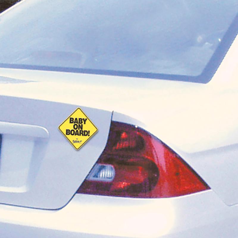 Safety 1st Yellow Plastic Baby On Board Magnet 1 pk