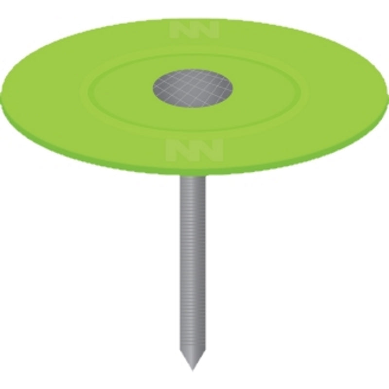 Ace 1-1/4 in. Cap Galvanized Plastic/Steel Nail Cap Flat Head