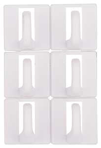 ProSource PH-122299-PS Cup Hook, 100 g, 1-Hook, Plastic, White, White