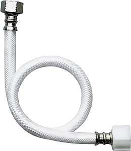 Fluidmaster B1TV20 Toilet Connector, 20 in L, 3/8 in Inlet, Compression Inlet, 7/8 in Outlet, Ballcock Outlet
