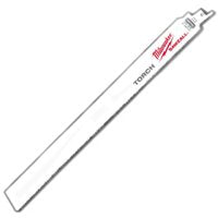 Milwaukee The Torch 48-00-5782 Reciprocating Saw Blade, 1 in W, 6 in L, 14 TPI, Bi-Metal Cutting Edge