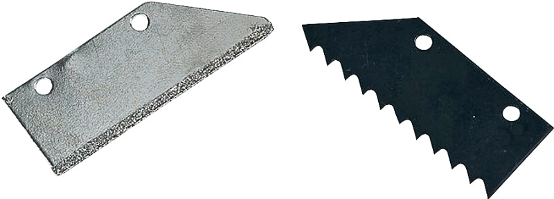 M-D 49090 Grout Saw Replacement Blade, 2 in L, 1/8 in W, Diamond-Plated, Pack of 6