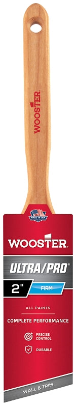 Wooster Ultra/Pro 4174-2 Paint Brush, 2 in W, Firm Brush, 2-11/16 in L Bristle, Nylon/Polyester Bristle, Angular Handle