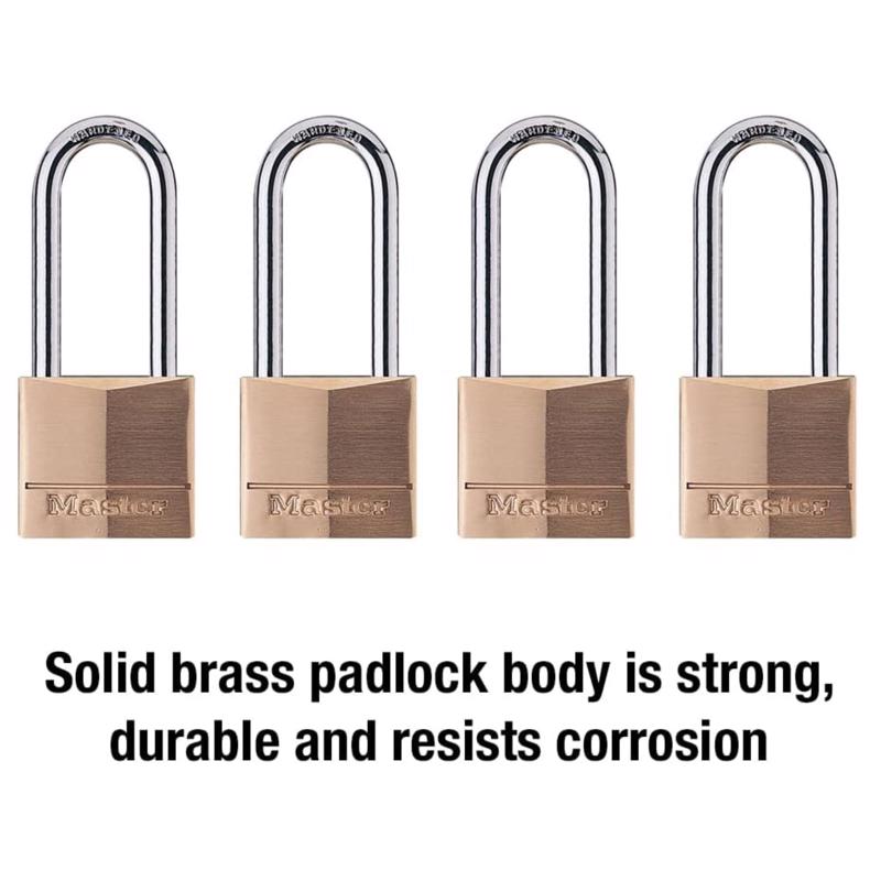 Master Lock 1-9/16 in. W Steel 4-Pin Cylinder Exterior Padlock