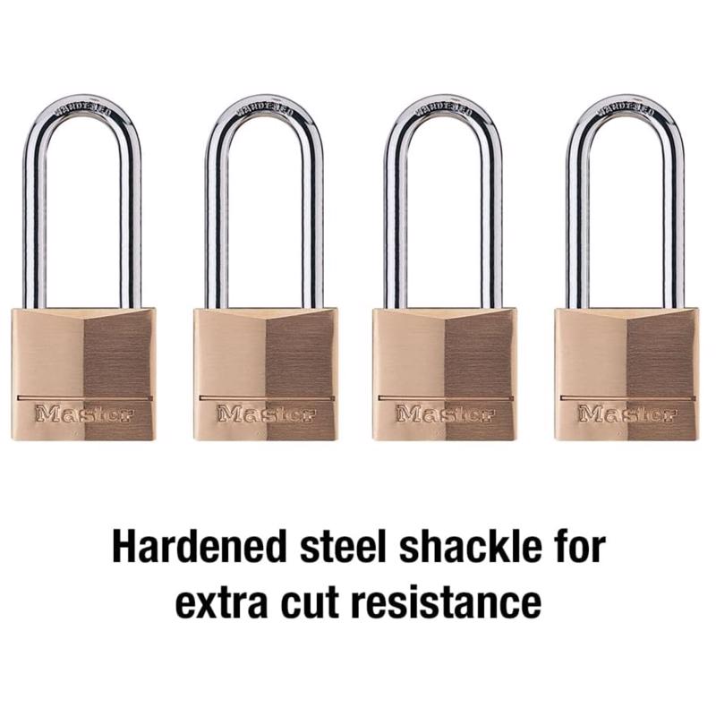 Master Lock 1-9/16 in. W Steel 4-Pin Cylinder Exterior Padlock