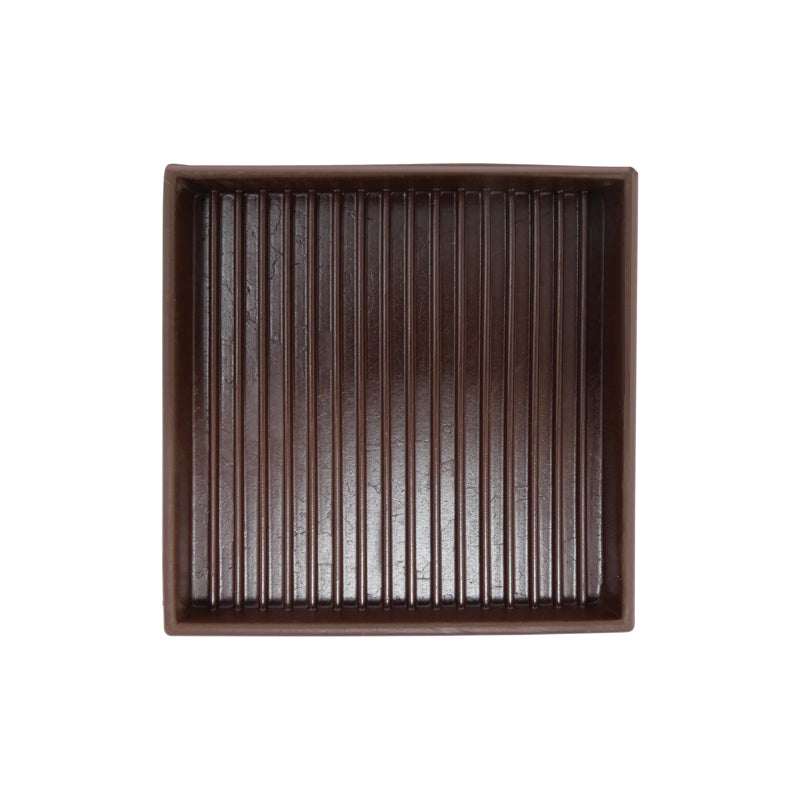 Ace Rubber Caster Cup Brown Square 3 in. W X 3 in. L 2 pk