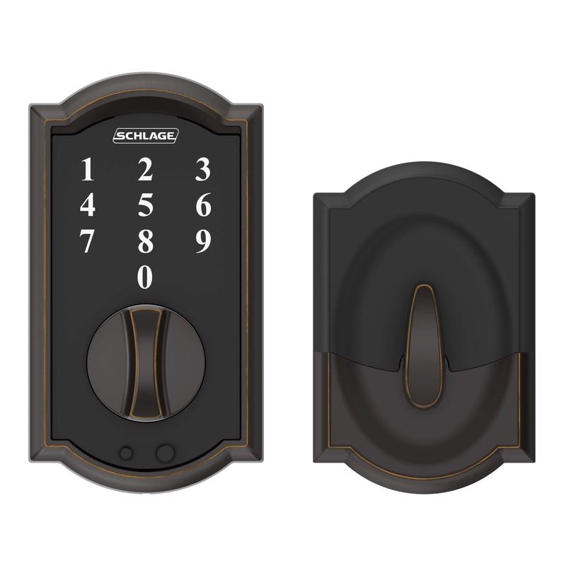 Schlage Aged Bronze Steel Touchscreen Deadbolt