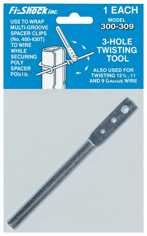 Zareba HTTT/300-309 3-Hole Wire Twisting Tool, High-Tensile, For: Up to 8 ga Wire
