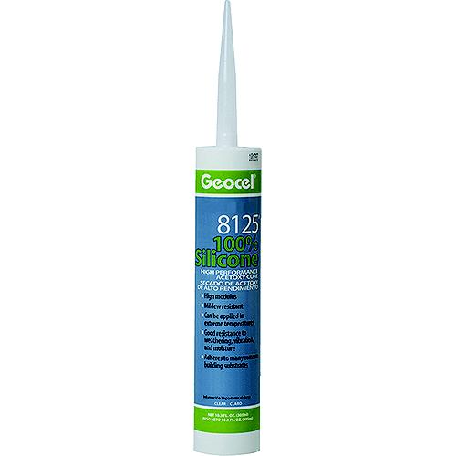 Geocel GC68115 8125 100% Silicone High Performance Acetoxy Cure Sealant, 10.3 oz., Gray