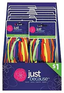 FLP 9310 Hair Band/Elastic, Assorted, Pack of 36