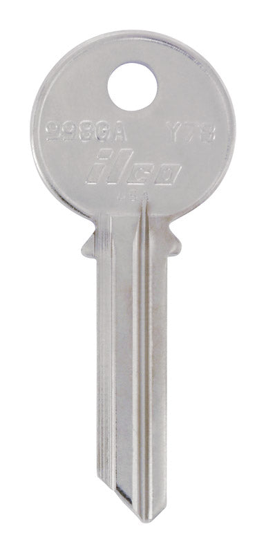 HILLMAN Traditional Key House/Office Key Blank 130 Y78 Single For Yale Locks, Pack of 4