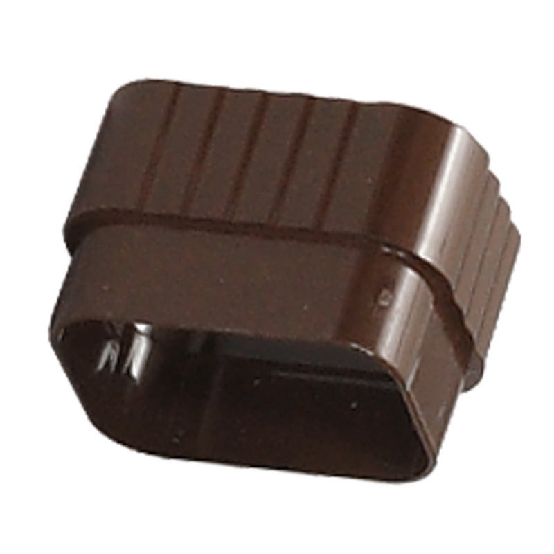 Amerimax 2 in. W X 3 in. L Brown Vinyl K Downspout Connector, Pack of 18