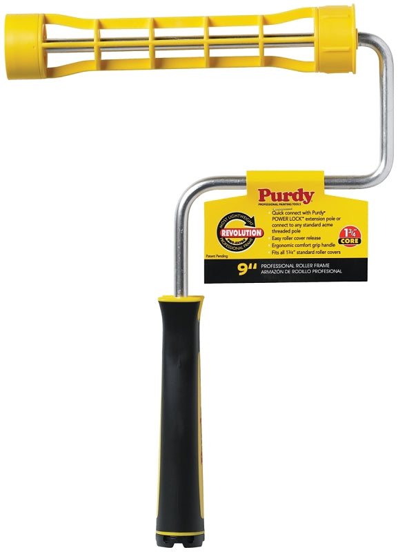 Purdy Revolution 14A751349 Roller Frame, 9 in L Roller, Comfort-Grip, Ergonomic Handle