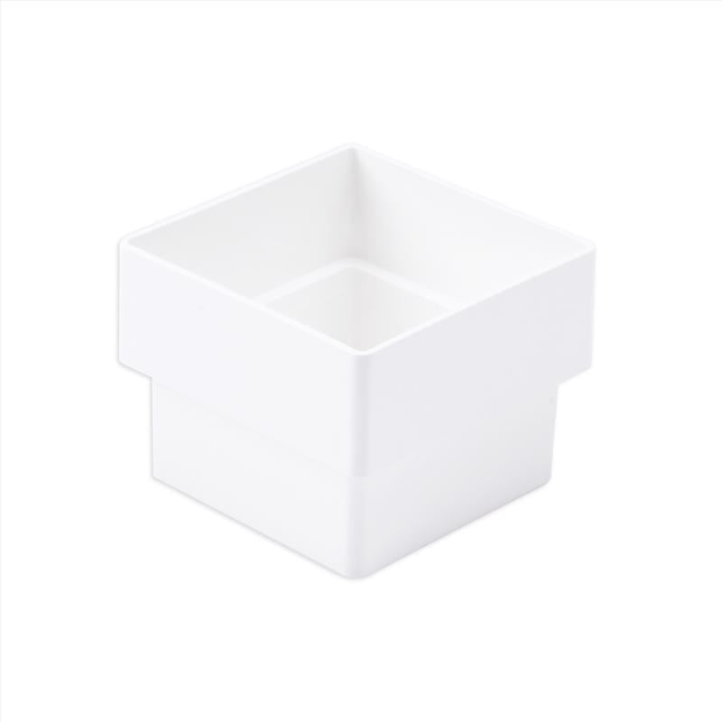 Amerimax 2.6 in. H X 2 in. W X 2 in. L White Vinyl U Downspout Connector, Pack of 10