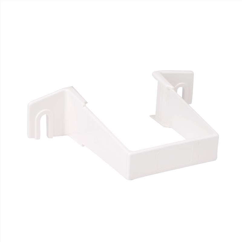 Amerimax 1 in. H X 3.3 in. W X 4.3 in. L White Vinyl U Downspout Bracket