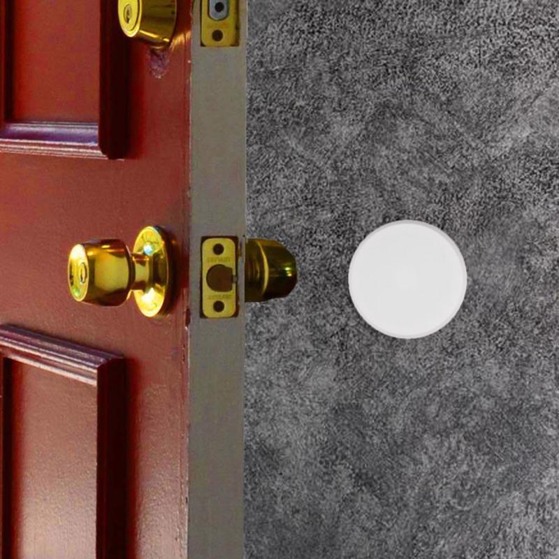 Allway 4-3/4 in. L Vinyl White Wall Shield Mounts to door and wall 4 3/4 in., Pack of 10