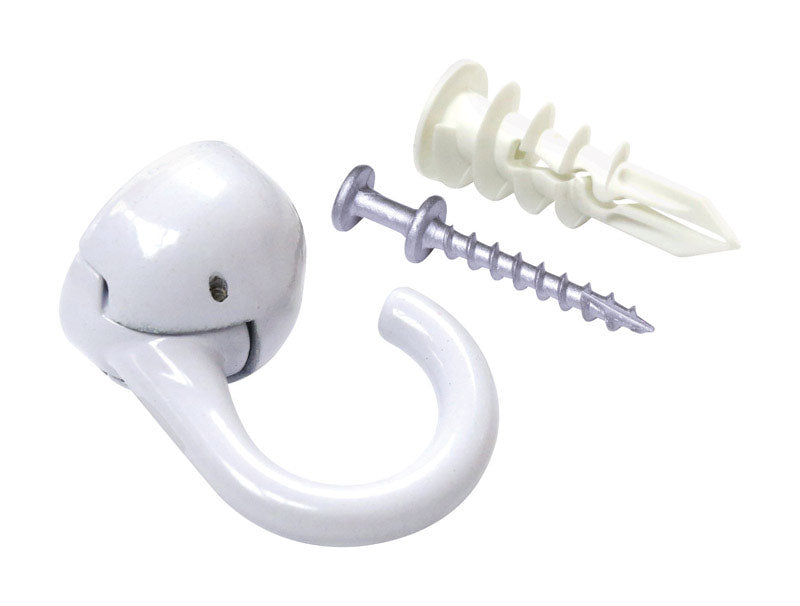 Hangman Small White Metal 2 in. L Double Headed Hanger 20 lb 1 pk