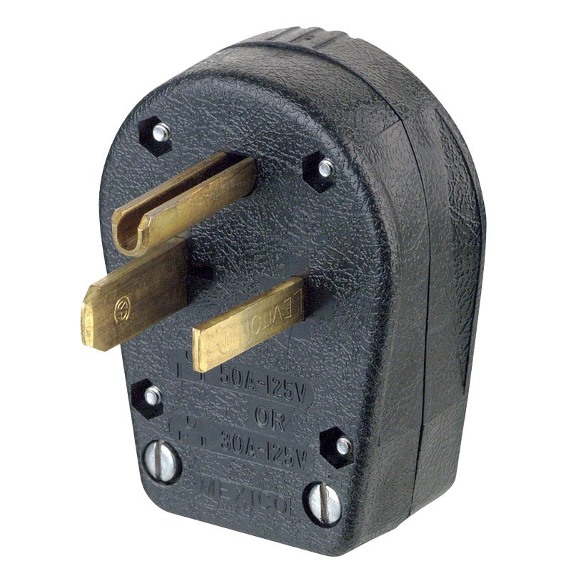 ANGLE PLUG BLACK 30/50A 125V