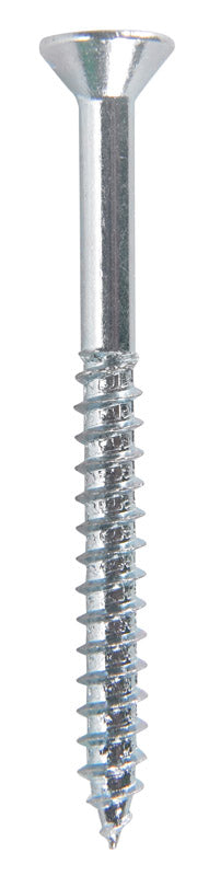 HILLMAN No. 12 X 2-1/2 in. L Phillips Zinc-Plated Coarse Wood Screws 100 pk