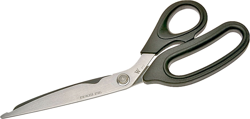 Wiss W912 Lightweight Scissors, 10 in OAL, 4-1/4 in L Cut, Stainless Steel Blade, Black Handle