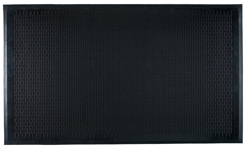 Sports Licensing Solutions 21761 Vehicle Floor Mat, 6 ft L, 4 ft W, Textured Pattern, Rubber Surface, Black
