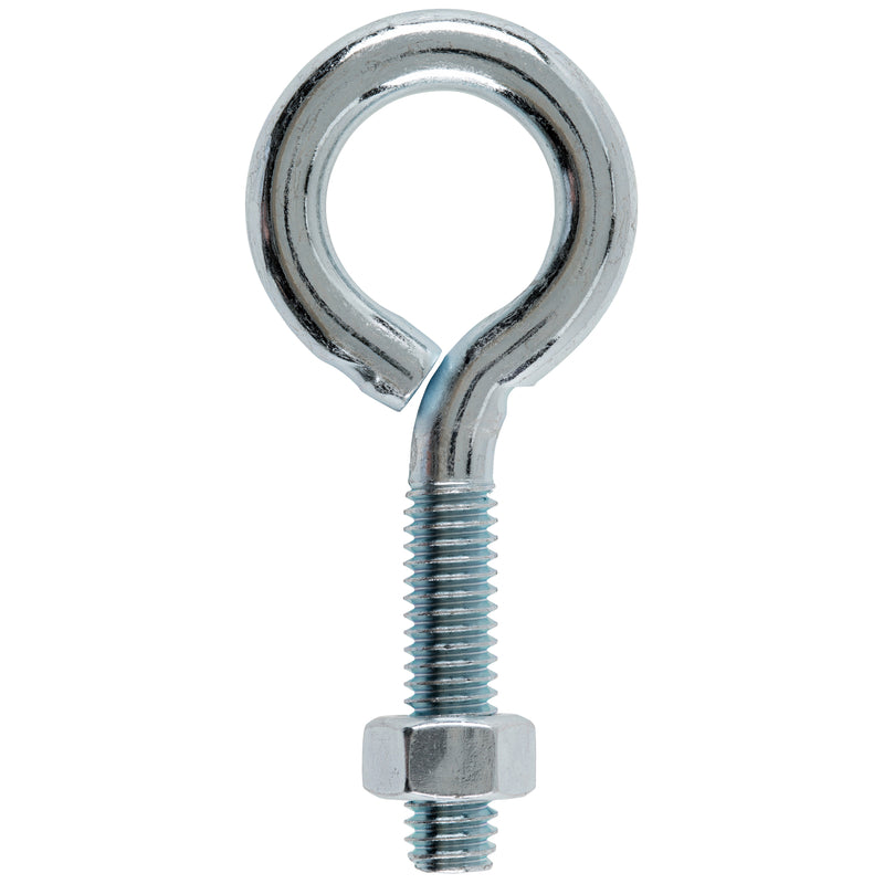 Hampton 5/16 in. X 2-3/4 in. L Zinc-Plated Steel Eyebolt Nut Included, Pack of 10