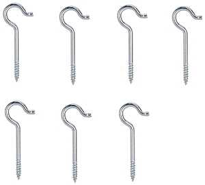 ProSource LR-307-PS Ceiling Hook, 10 lb Working Load, Steel, Silver, Zinc