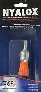 Dico 541-781-3/4 End Brush, 1/4 in Arbor/Shank, Nylon Bristle, 3/4 in Dia