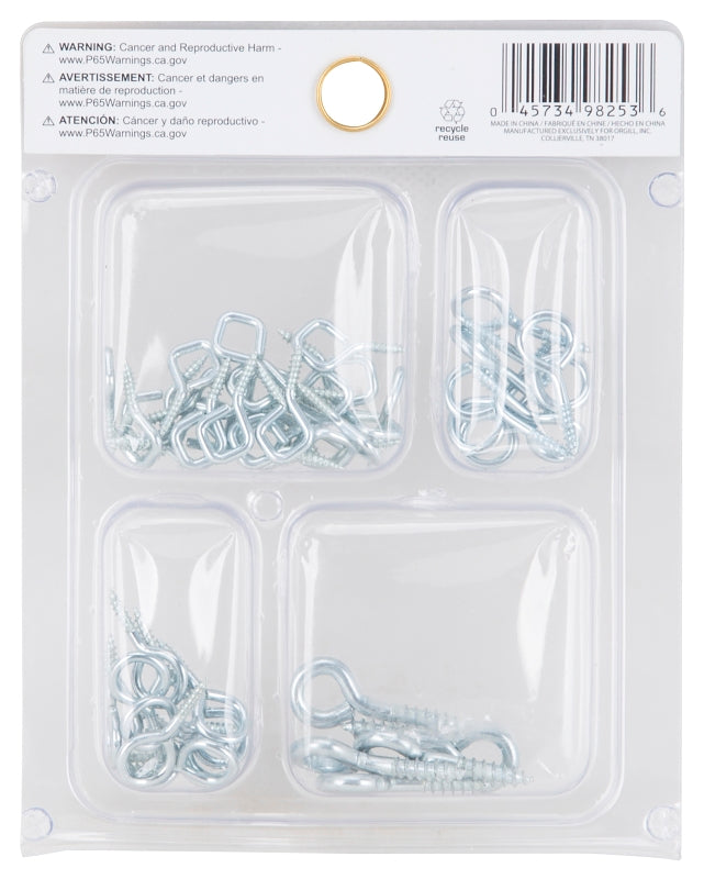 ProSource JL82112-3L Eye Hook Set, Steel, Zinc