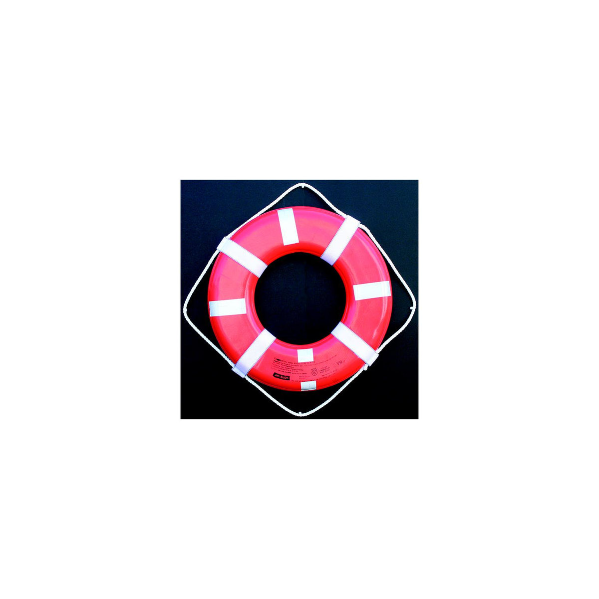 24″ G Style Life Ring w/Straps and Reflective Tape USCG Approved