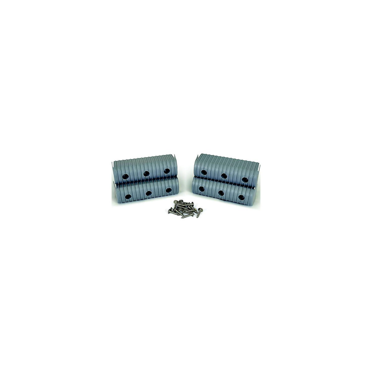 Caliber 23053 Bunk Wrap 2″ x 6″ End Cap Only, Gray, 4/pk