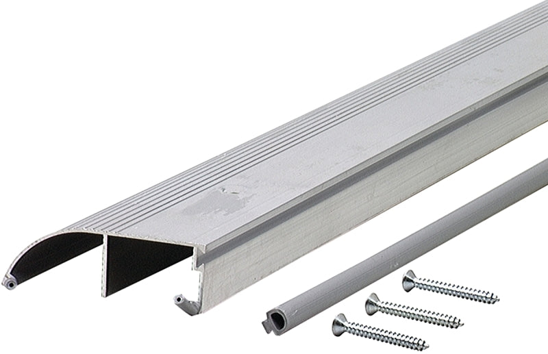 M-D TH153 Series 69694 Bumper Threshold, 36 in L, 4 in W, Aluminum, Mill