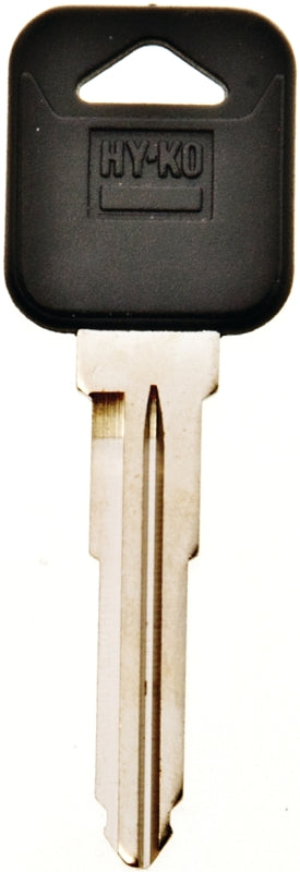 Hy-Ko 12005MZ19 Automotive Key Blank, Brass/Plastic, Nickel, For: Mazda Vehicle Locks, MZ19 Key Number, Pack of 5