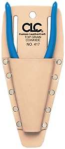 CLC Tool Works Series 417 Pliers/Tool Holder, 1-Pocket, Leather, Tan, 3-1/2 in W, 8-1/4 in H