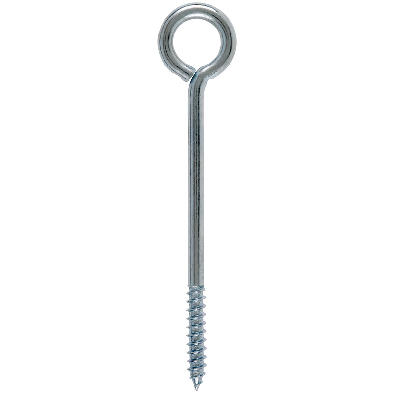 Hampton 1/4 in. X 4-1/2 in. L Zinc-Plated Steel Lag Thread Eyebolt, Pack of 10